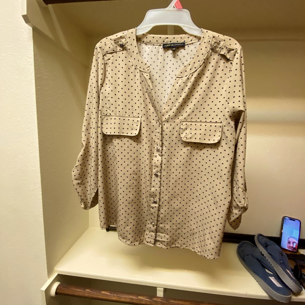 Casual beige blouse